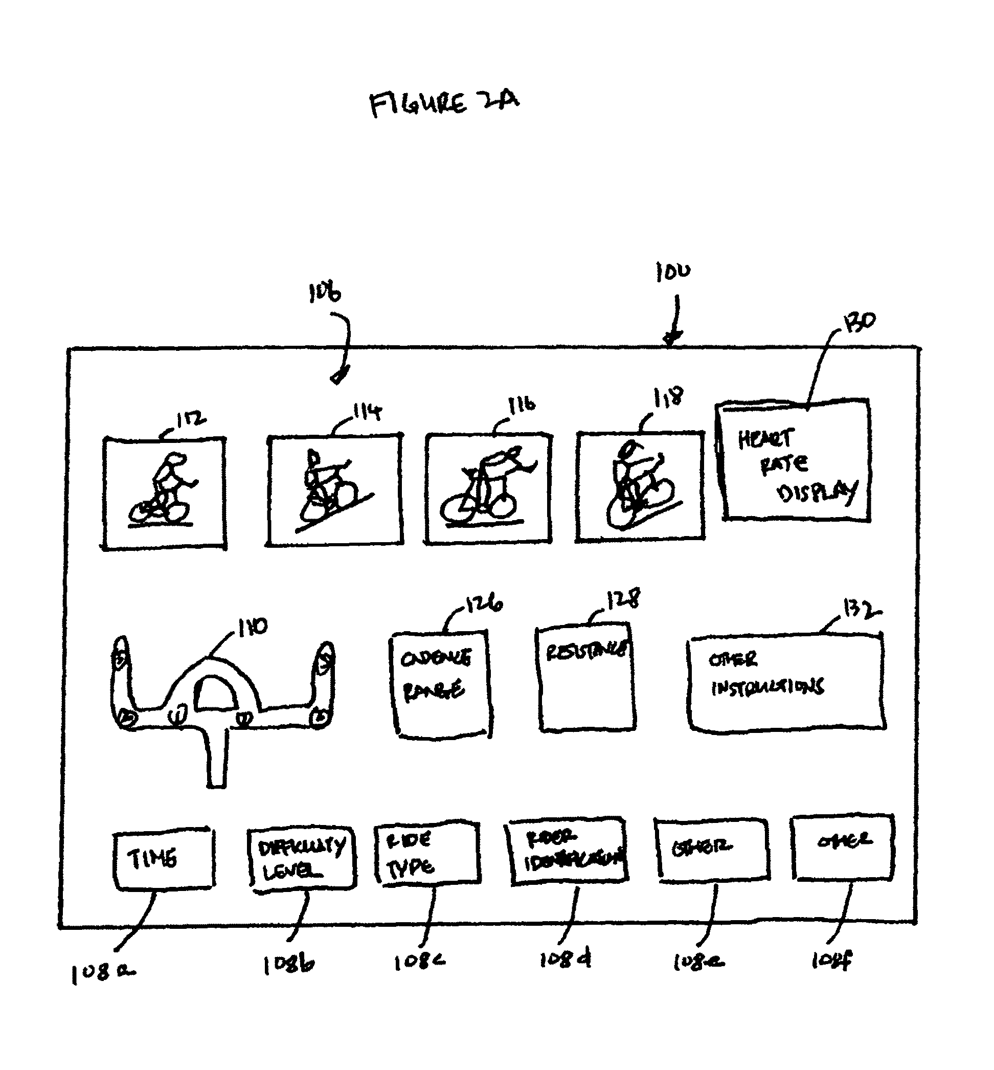 Programmable exercise bicycle