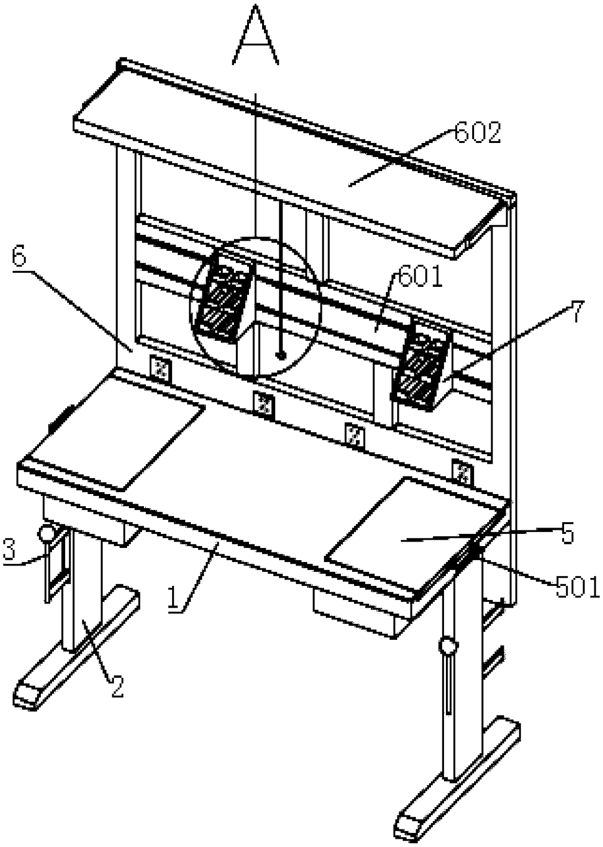 Machining anti-static worktable