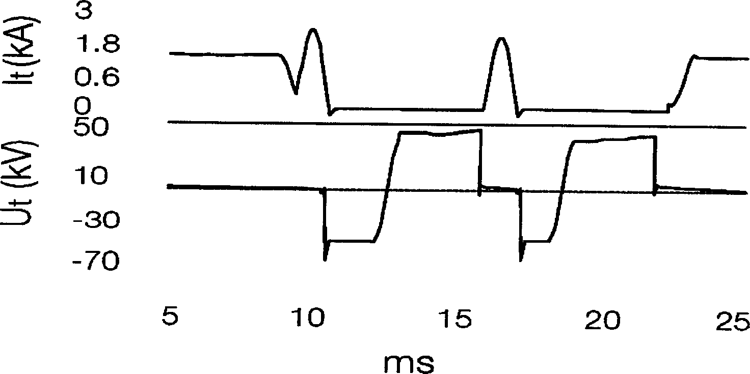 Double injection synthetic test method of high voltage series TCR