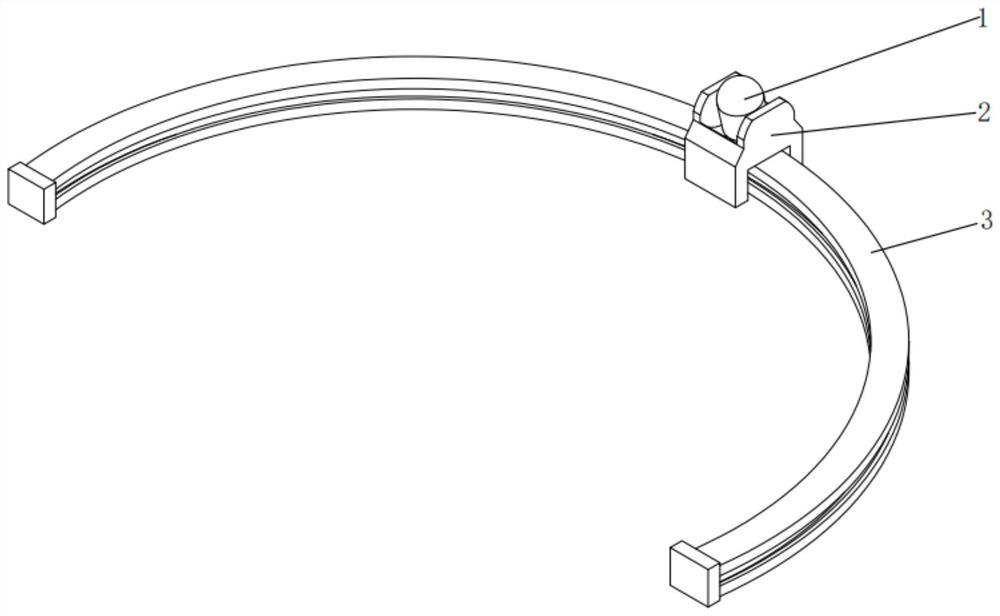 Fan heater structure based on guide rail type human body infrared induction