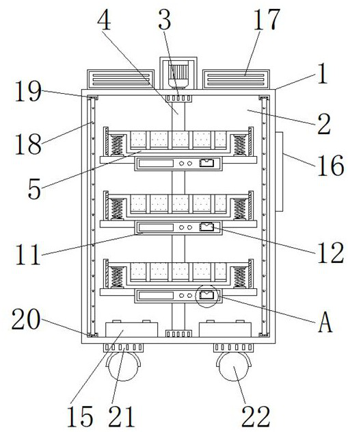 Medicine storing and taking device for pharmacy department and with metering function