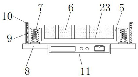 Medicine storing and taking device for pharmacy department and with metering function