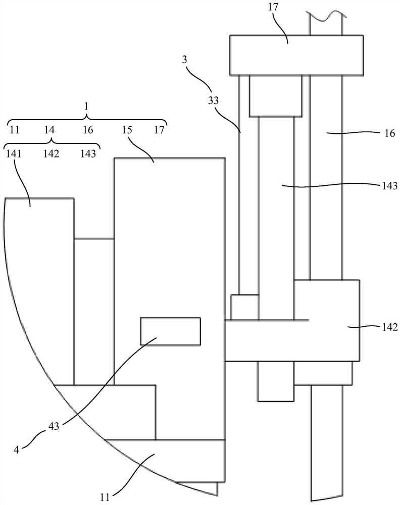 Checking device of test system