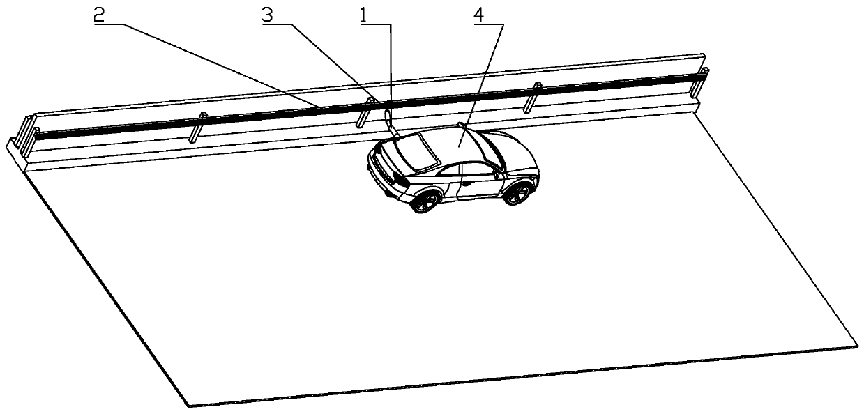 A rolling side brush charging device for electric vehicles with unlimited long-range endurance