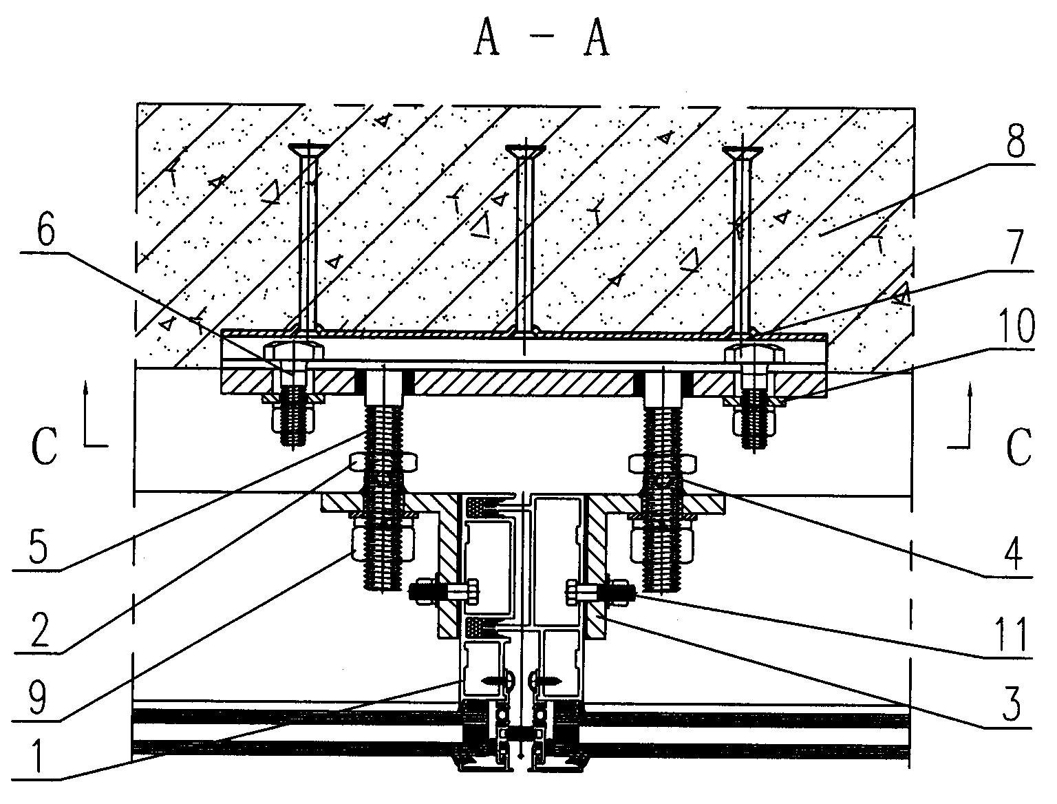 Switch-over regulating device for unitized curtain walls