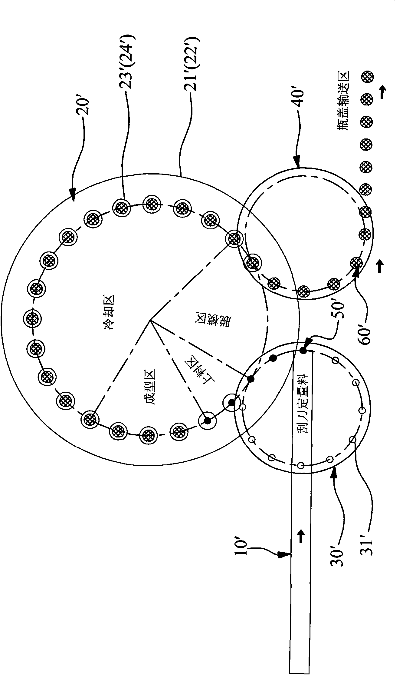 Mould pressing lid maker