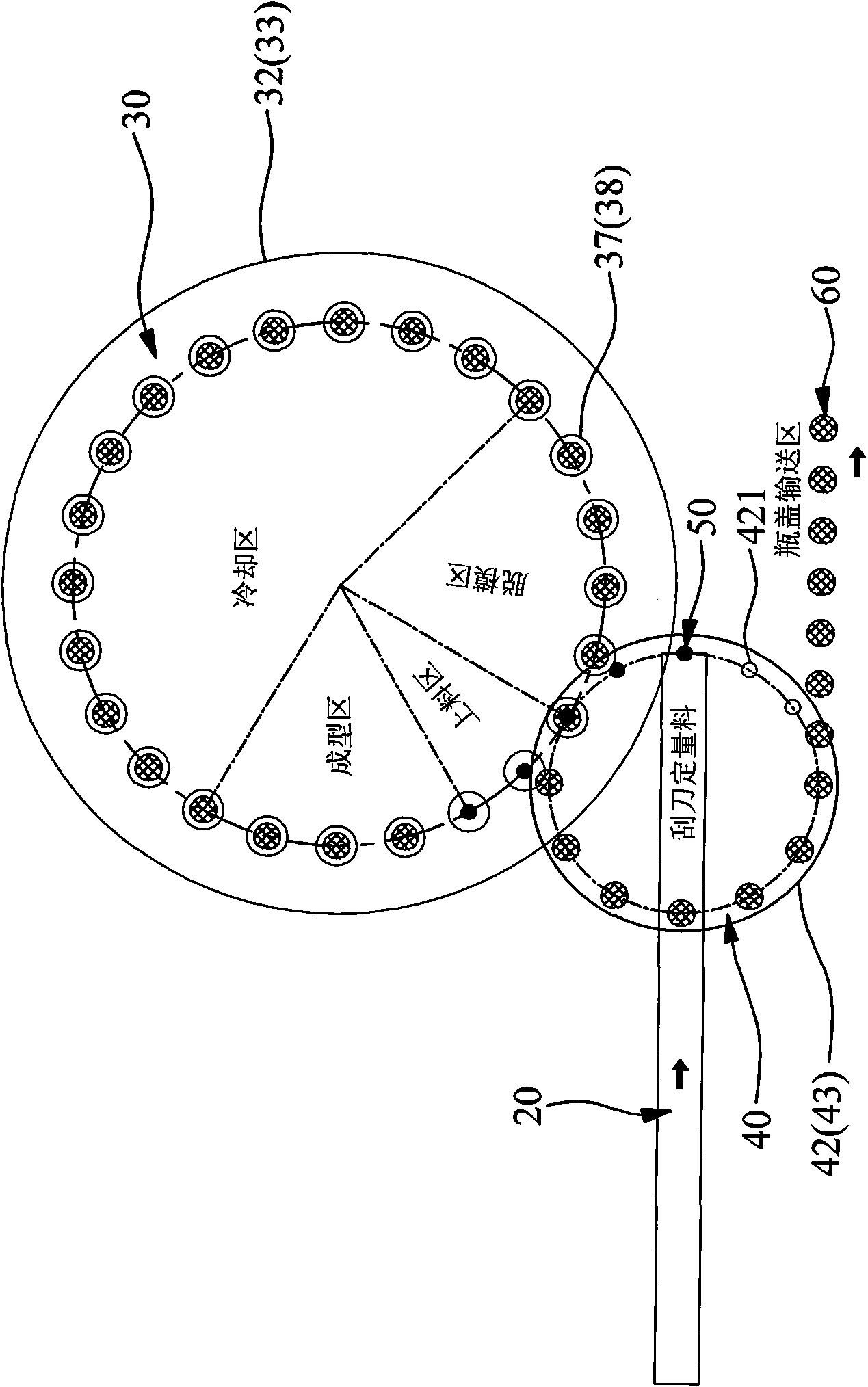 Mould pressing lid maker