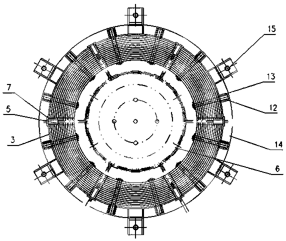 High-temperature vacuum furnace heating chamber