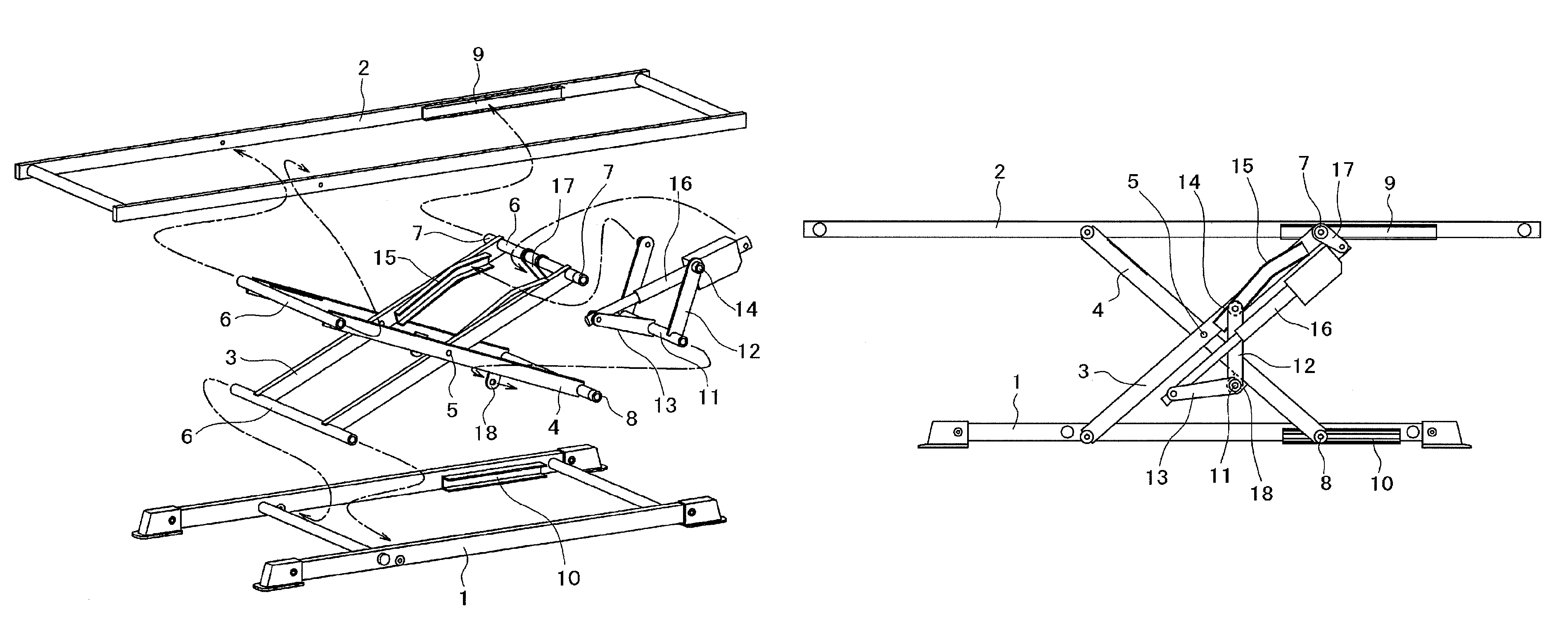 X-linked lift mechanism