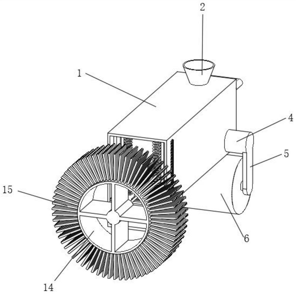 Pavement concrete repairing device for road and bridge construction