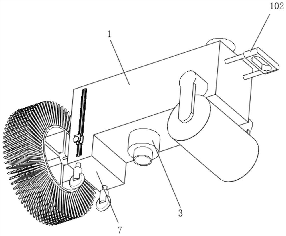 Pavement concrete repairing device for road and bridge construction