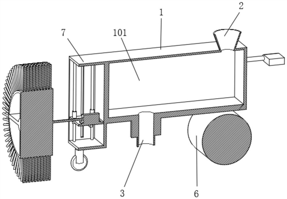 Pavement concrete repairing device for road and bridge construction