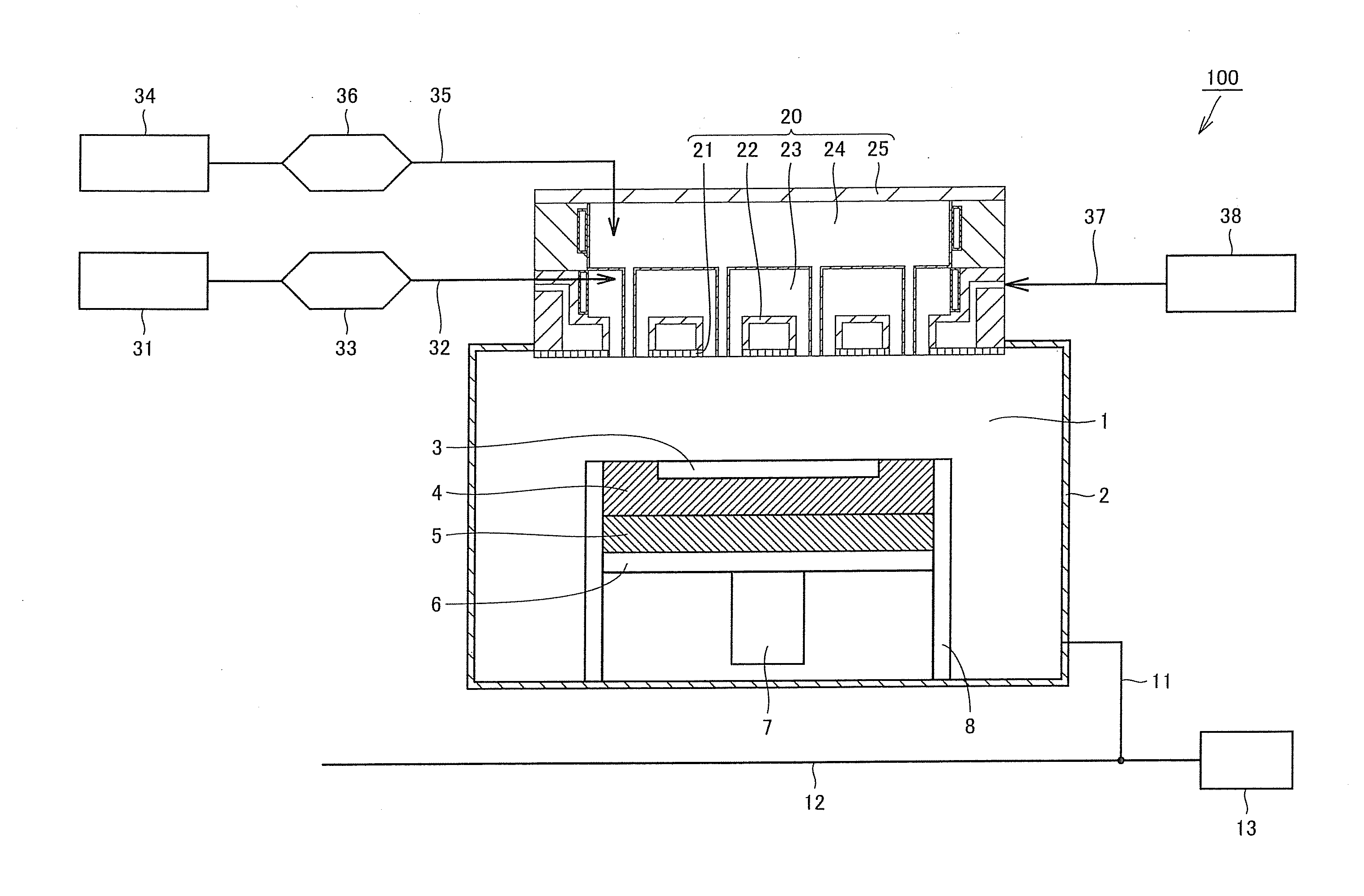 Vapor deposition device, vapor deposition method, and semiconductor element manufacturing method