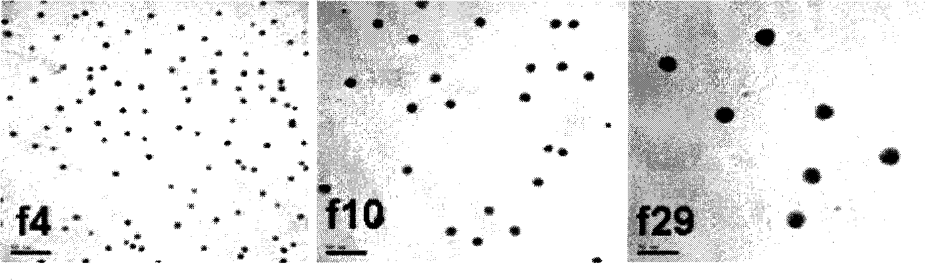 Method for separating nano-particles at water-phase density gradient centrifugation rate