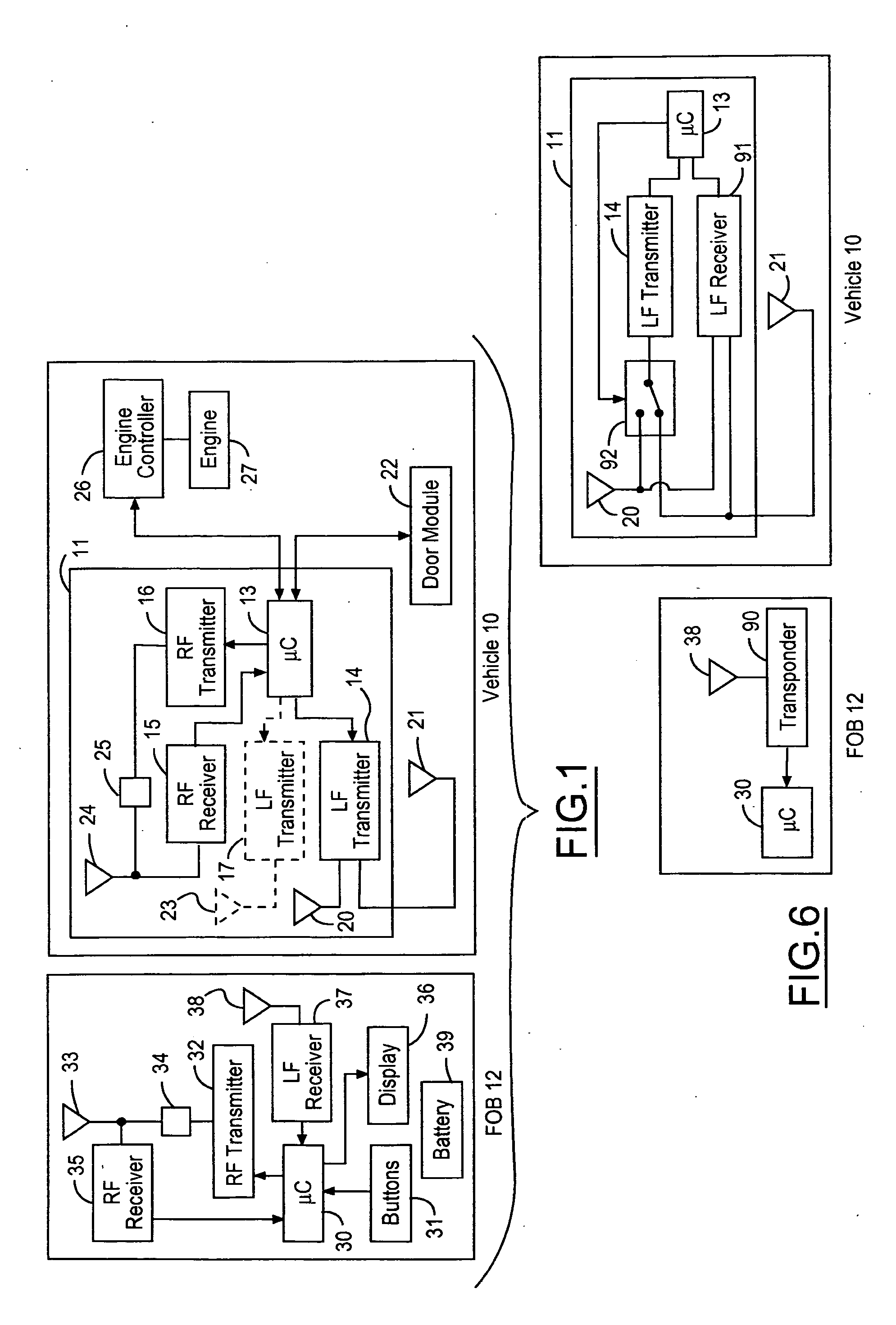 Integrated passive entry and remote keyless entry system