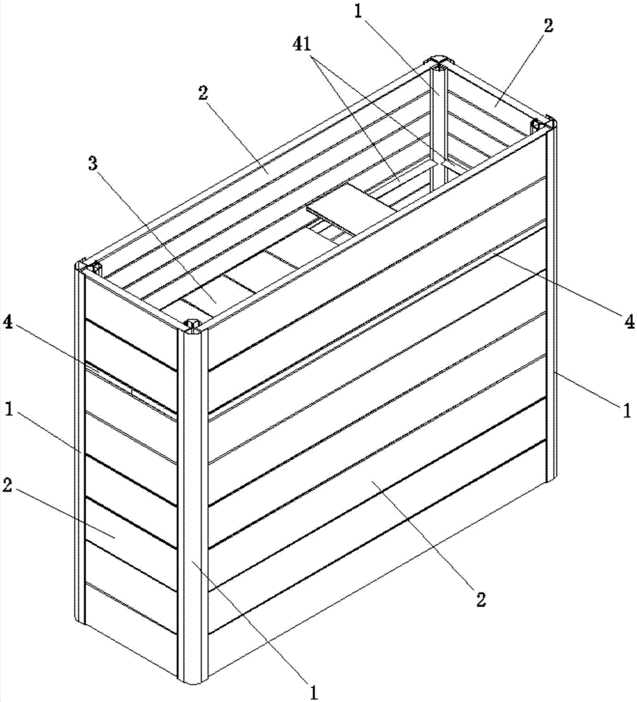 Assembling type flower box