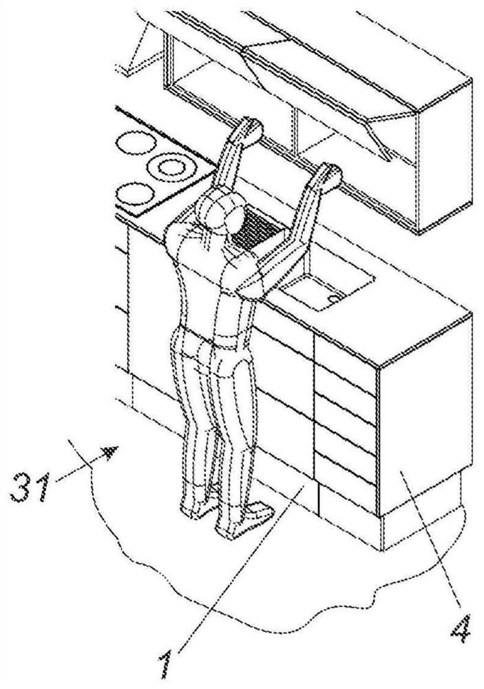 Standing platform for people