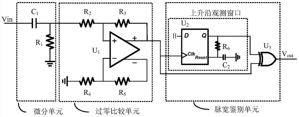 A Slow Rising Edge Pulse Signal Discrimination Circuit