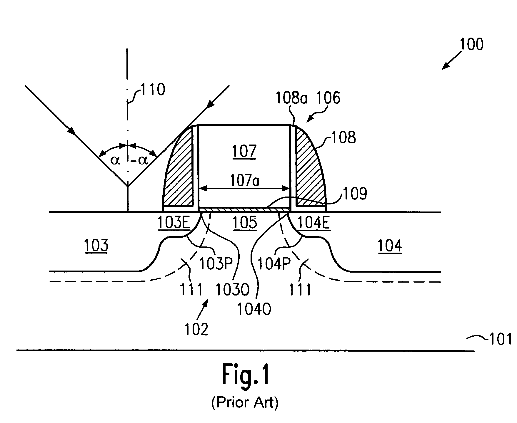 Transistor having an asymmetric source/drain and halo implantation region and a method of forming the same