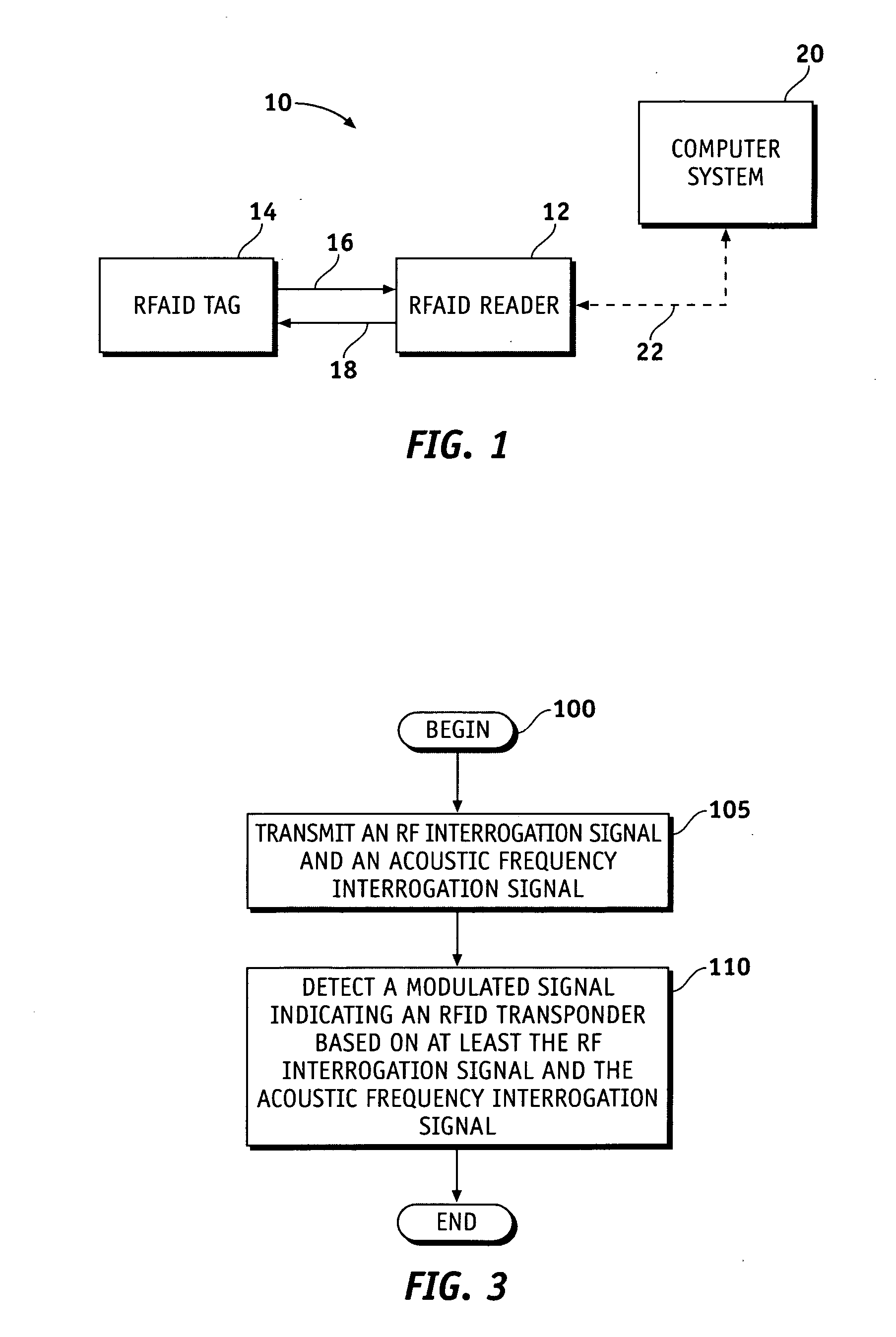 Mode-diveristy RFAID tag and interrogator system and method for identifying an RFAID transponder