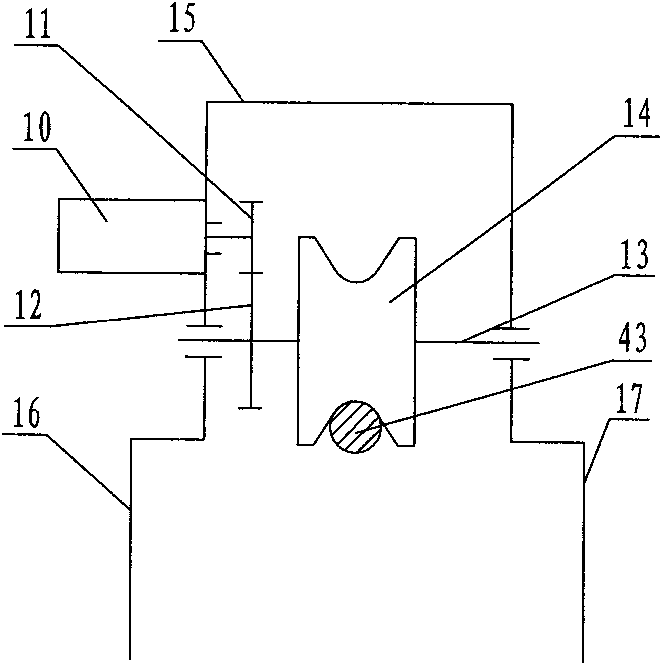 Double-wheel-arm locking type inspection robot mechanism