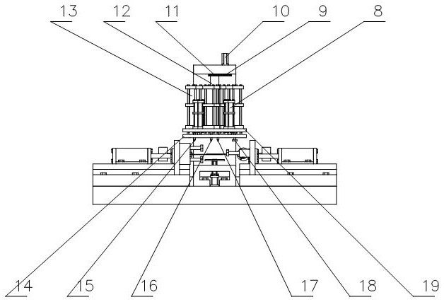 Riveting-shaping-stretching integrated device