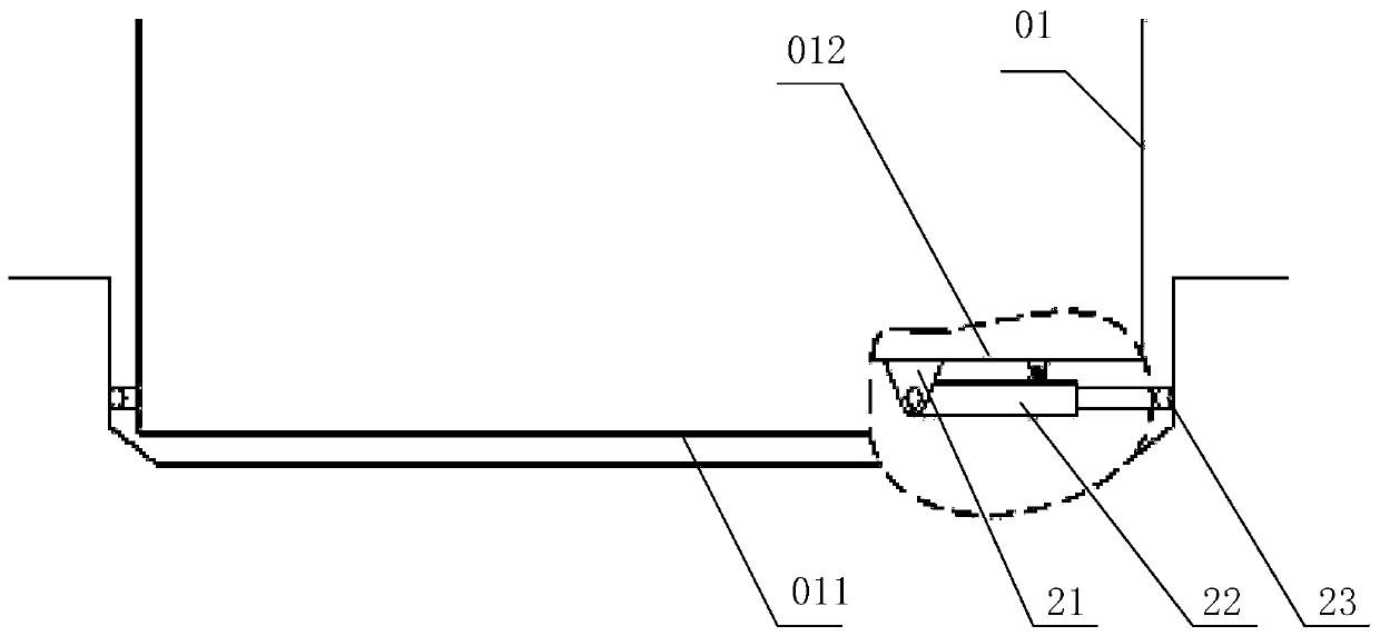 Suspended type monorail train and swinging stop device thereof