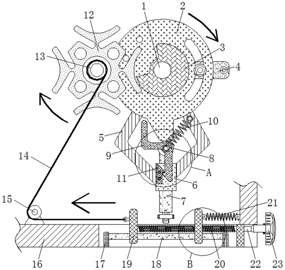 Automatic bookbinding machine auxiliary device suitable for equidistant bookbinding of paper of different sizes