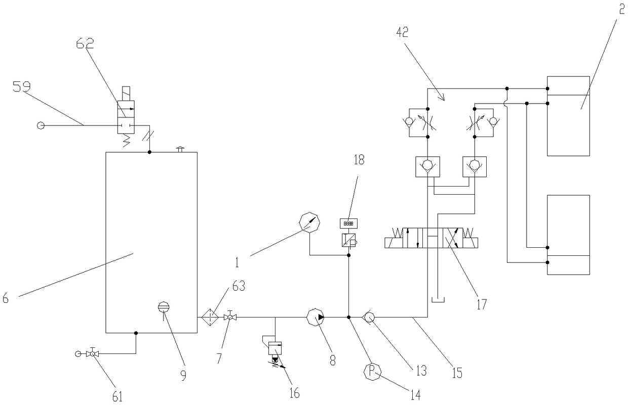 Hydraulic drive type clamping heterotype valve explosion pressure test system and test method