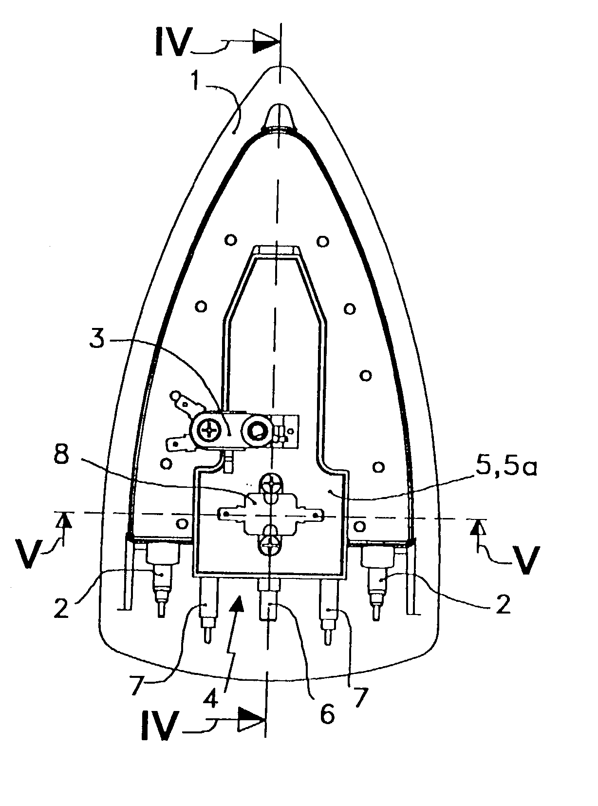 Soleplate of domestic steam iron