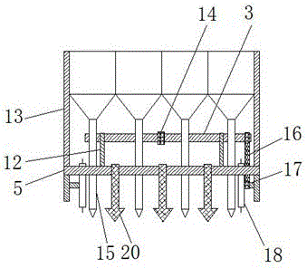 Agriculture device for simultaneous sowing and fertilization