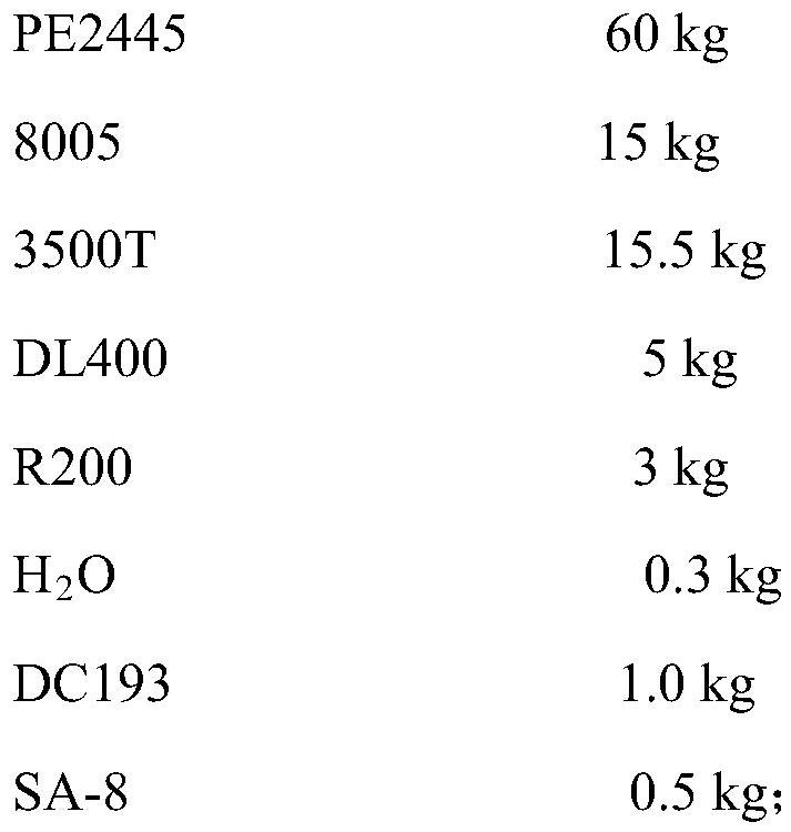 Solvent-free synthetic leather polyurethane composite material and preparation method thereof