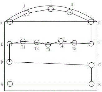 Heading machine memory cutting control system and method thereof