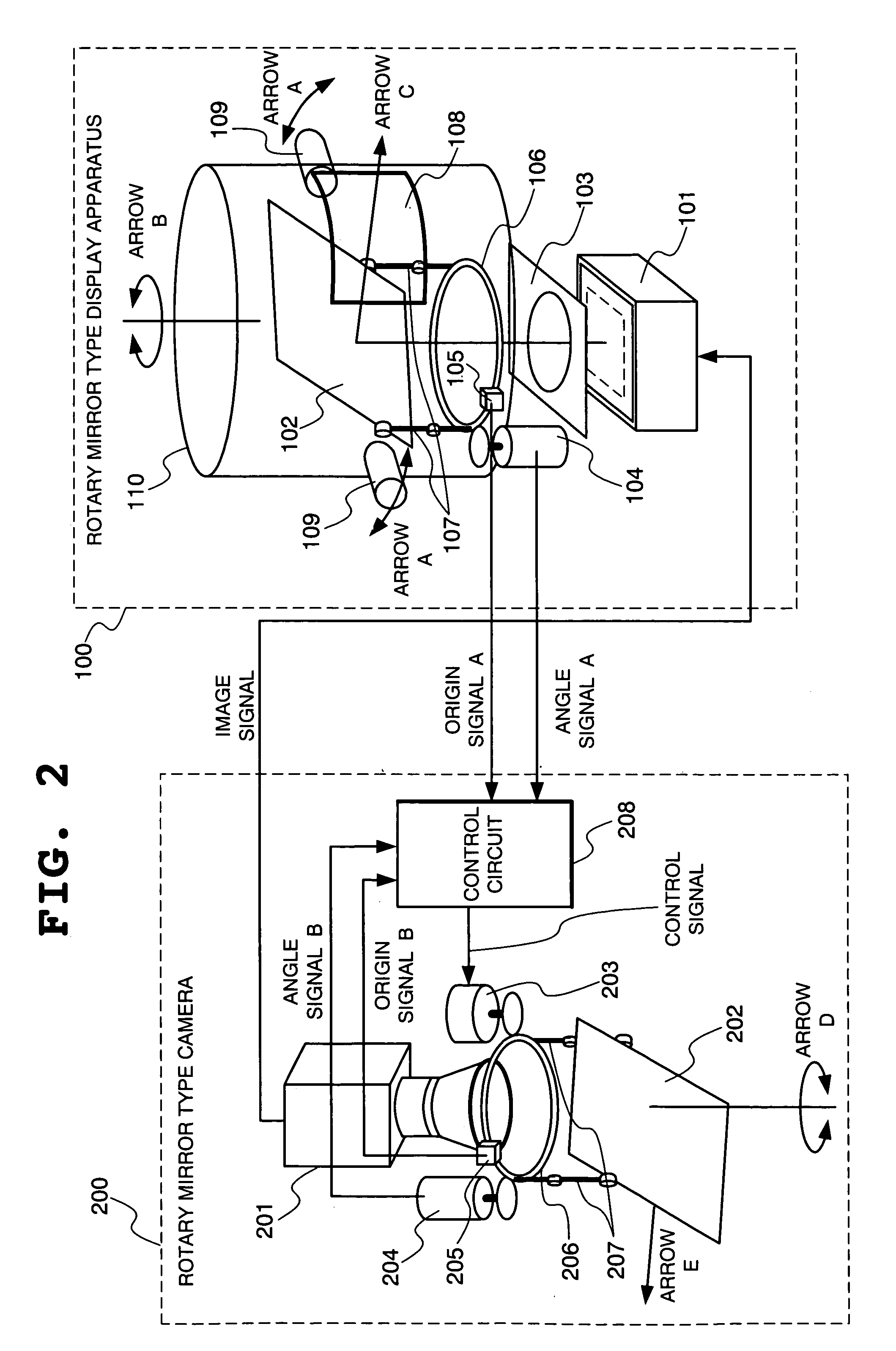 Rotary image viewing apparatus connected to a rotary mirror camera