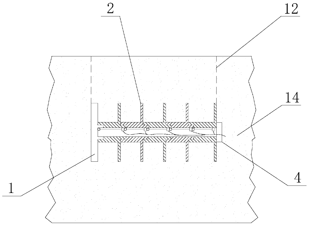 Frost heaving device of layered telescopic detecting soil and detecting method thereof