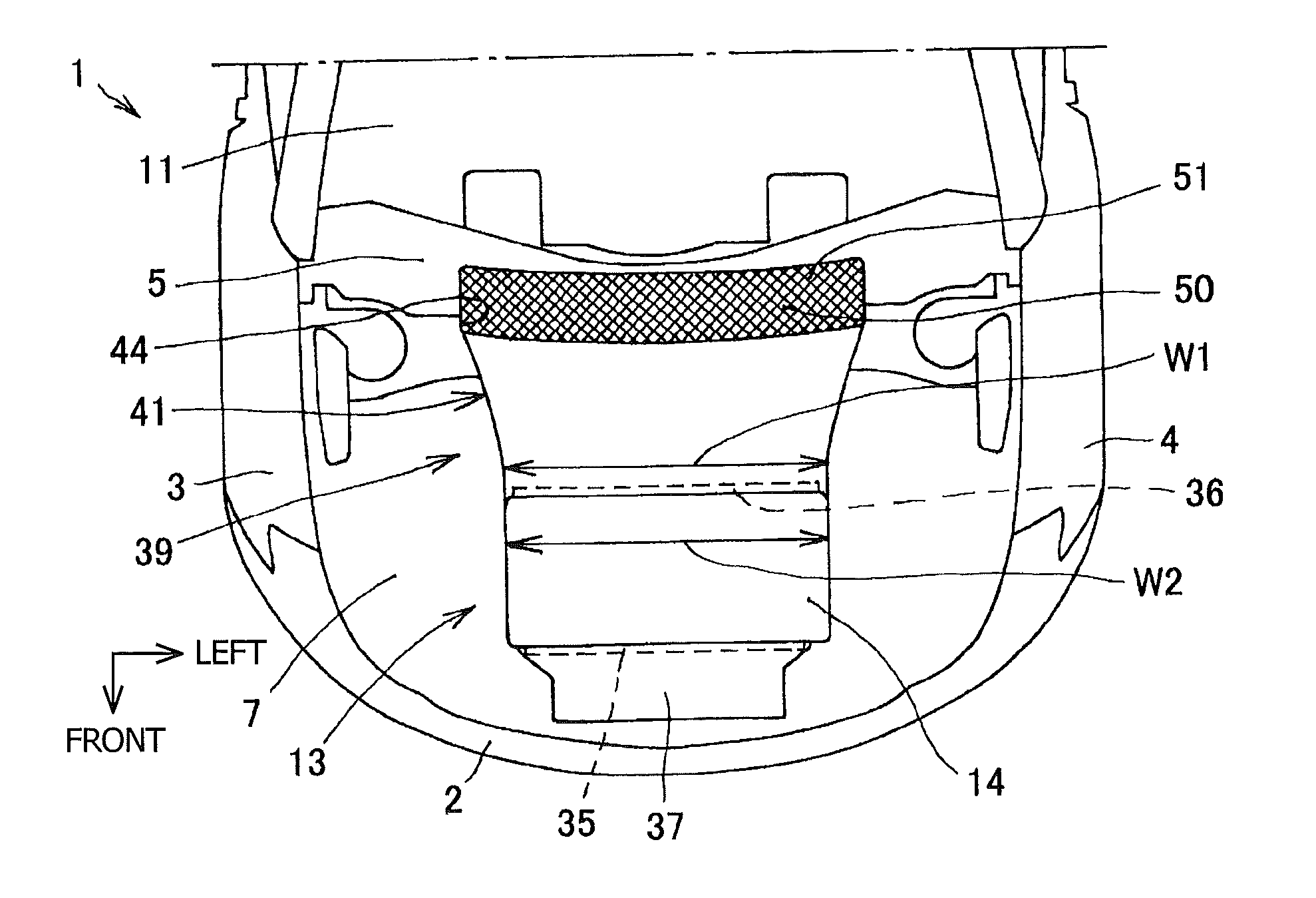 Exhaust apparatus of air-cooled fuel cell vehicle