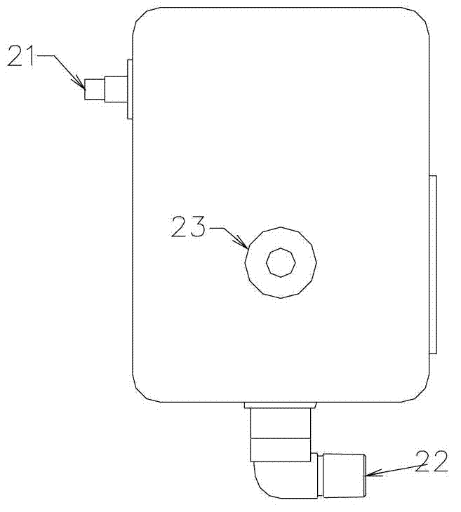 Air circuit system for portable respirator