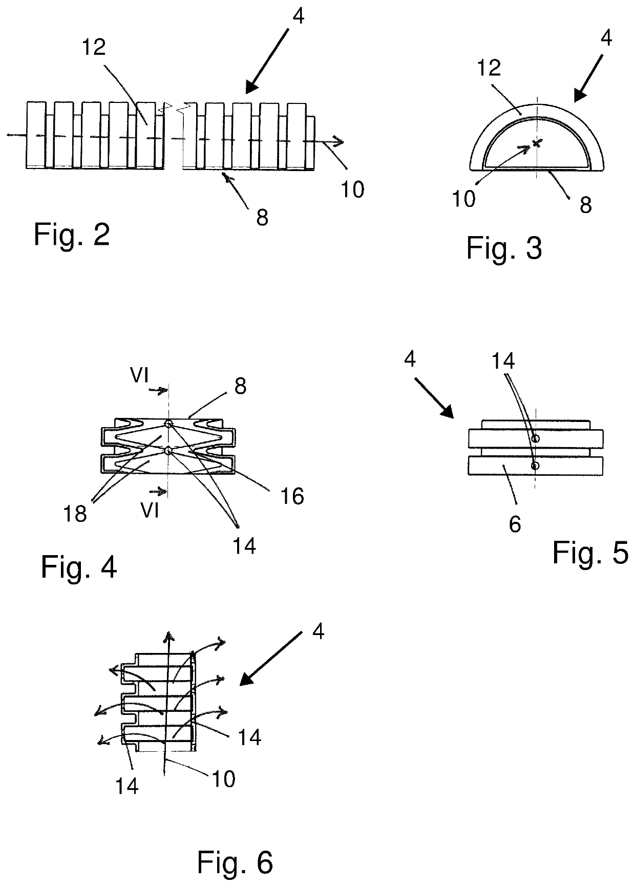 Resin line comprised of a corrugated pipe