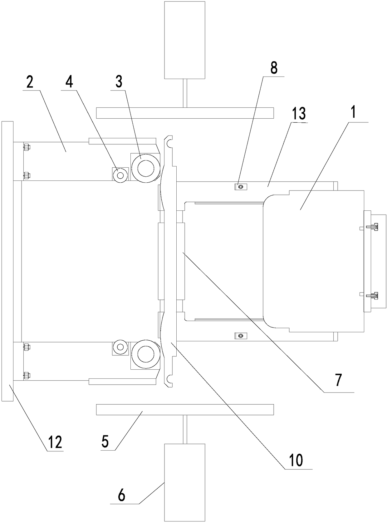 A molding die device for u-shaped strip material