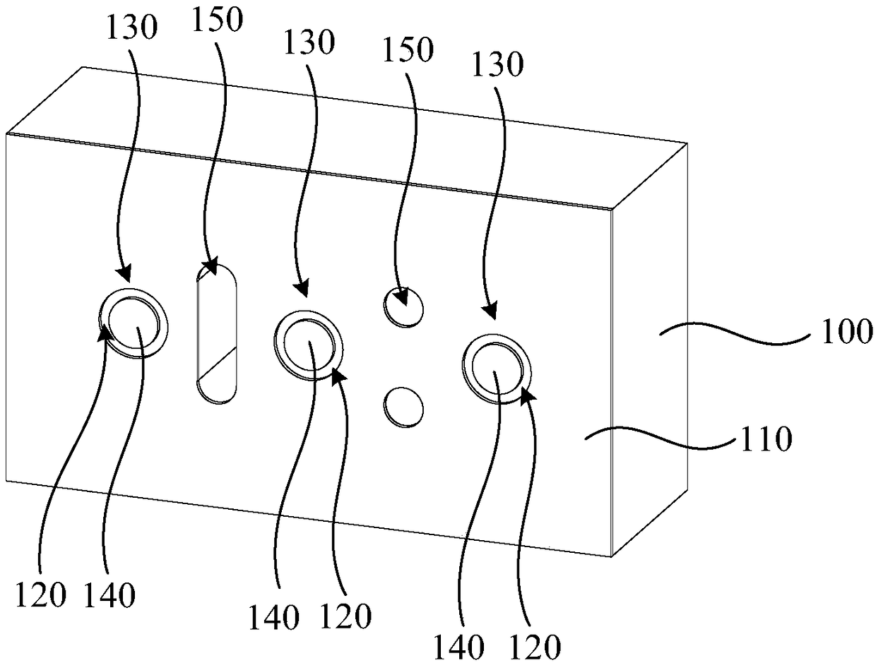 Dielectric resonance block, dielectric waveguide filter and coupling structure of dielectric waveguide filter