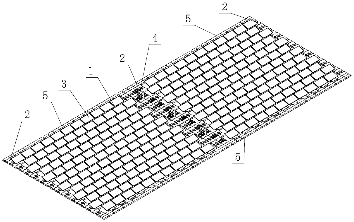 Assembly supporting floating body crossed splicing type water surface photovoltaic power generation system