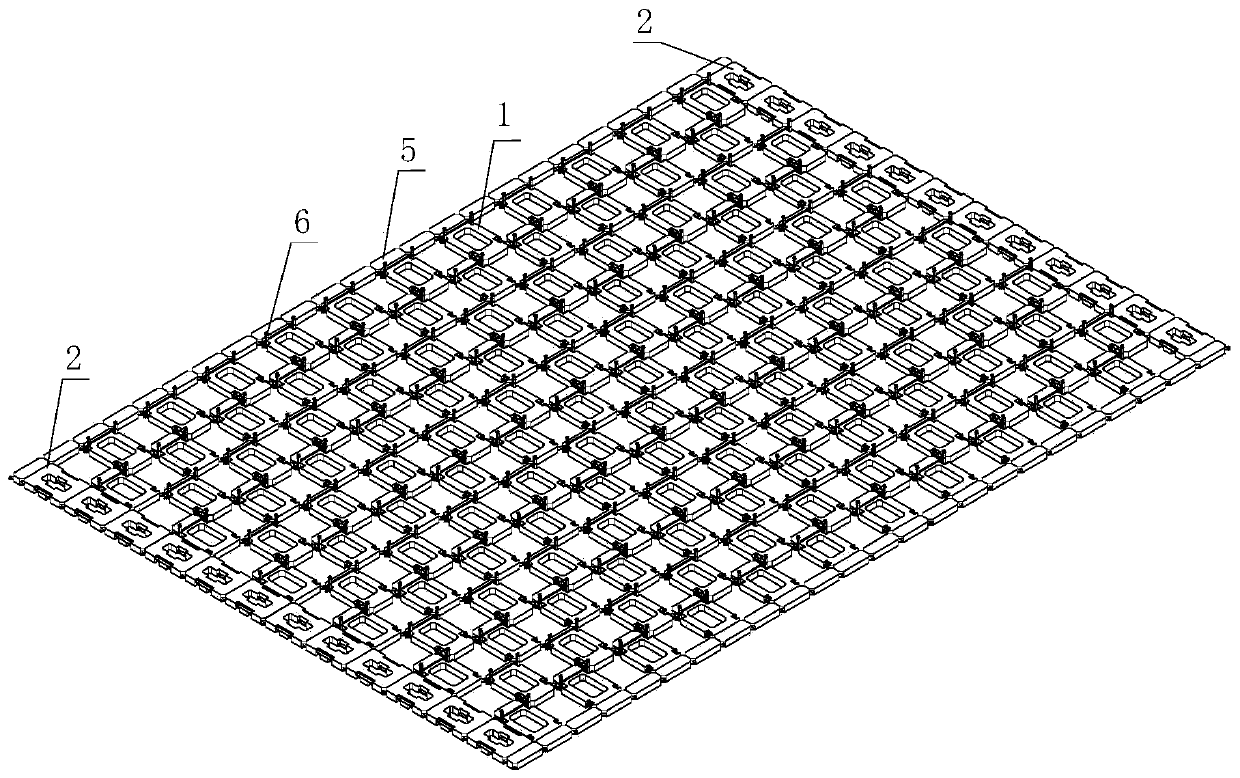 Assembly supporting floating body crossed splicing type water surface photovoltaic power generation system