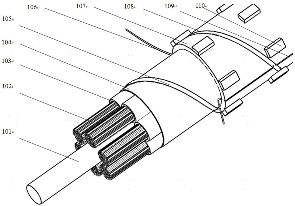 High-density optical cable easy to lay