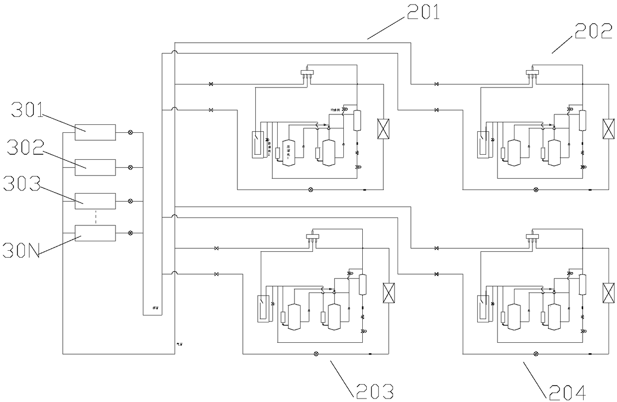 A kind of oil return air conditioner unit and its control method