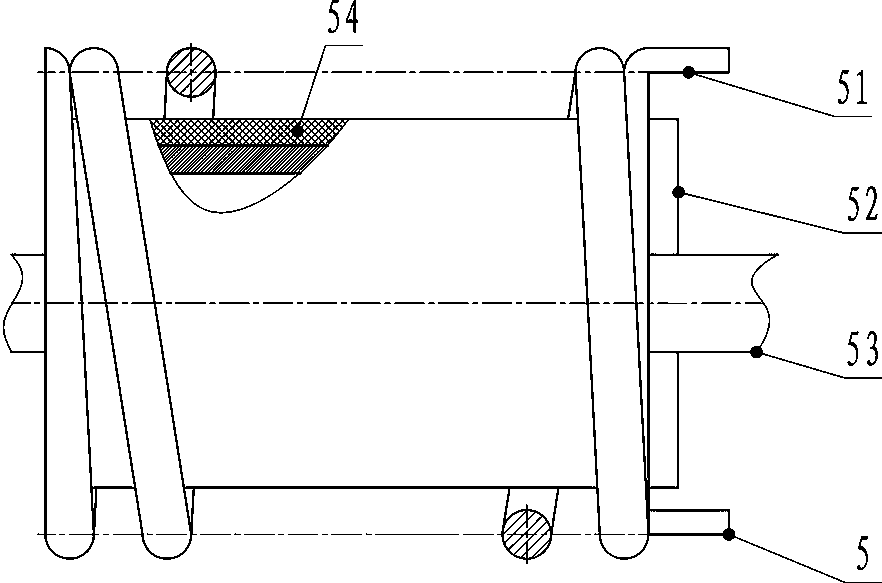 Electromagnetic heating type extrusion molding device for butyl cell heat transfer tube