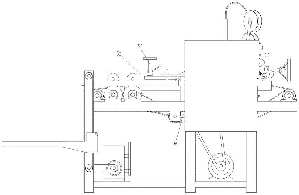 Fully mechanical semi-automatic carton nailing machine