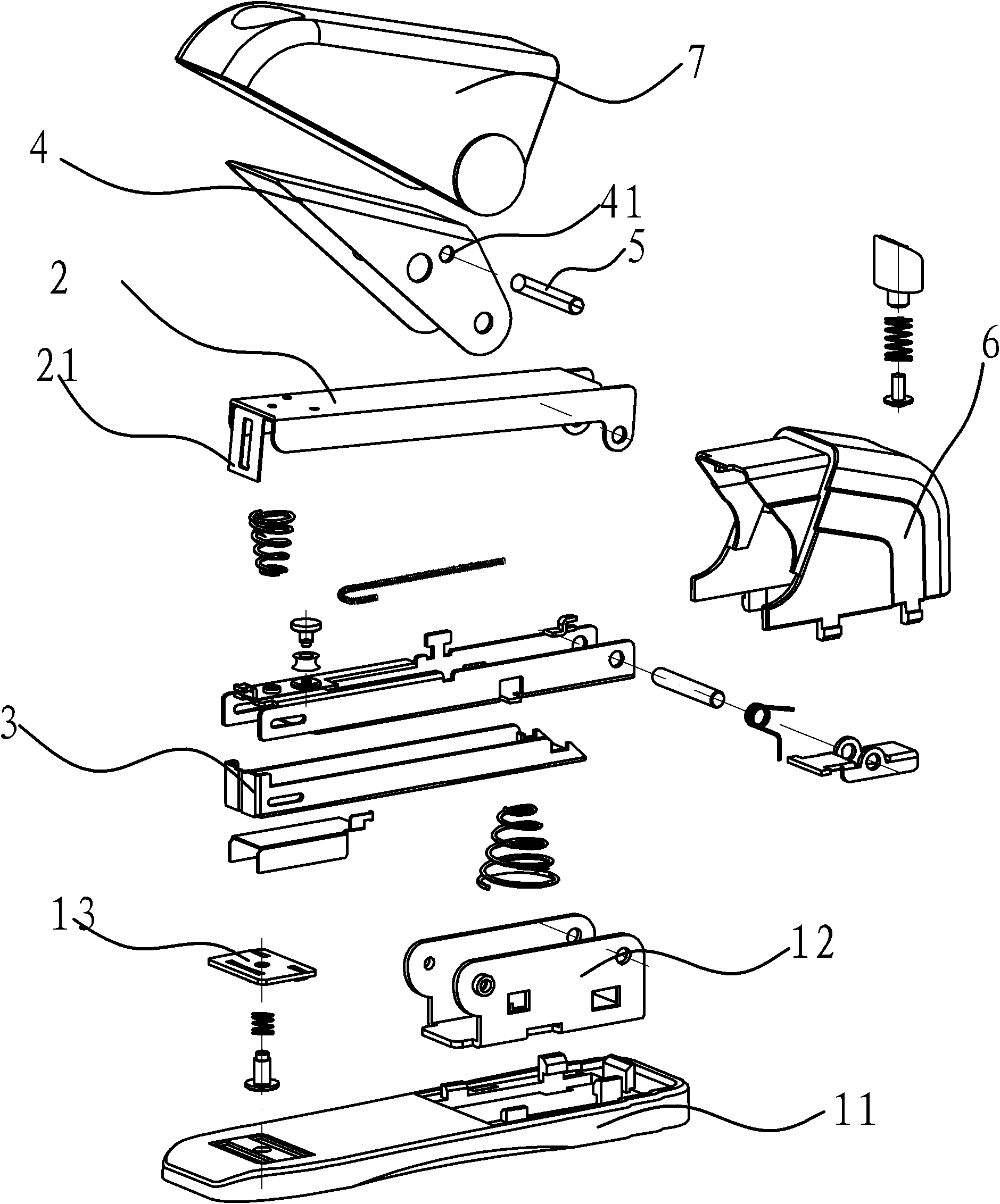 Labor-saving stapler