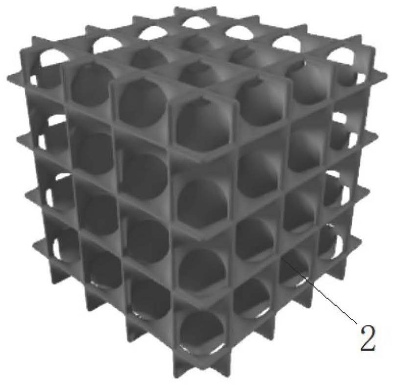 Lightweight automobile energy absorption box with lattice structure