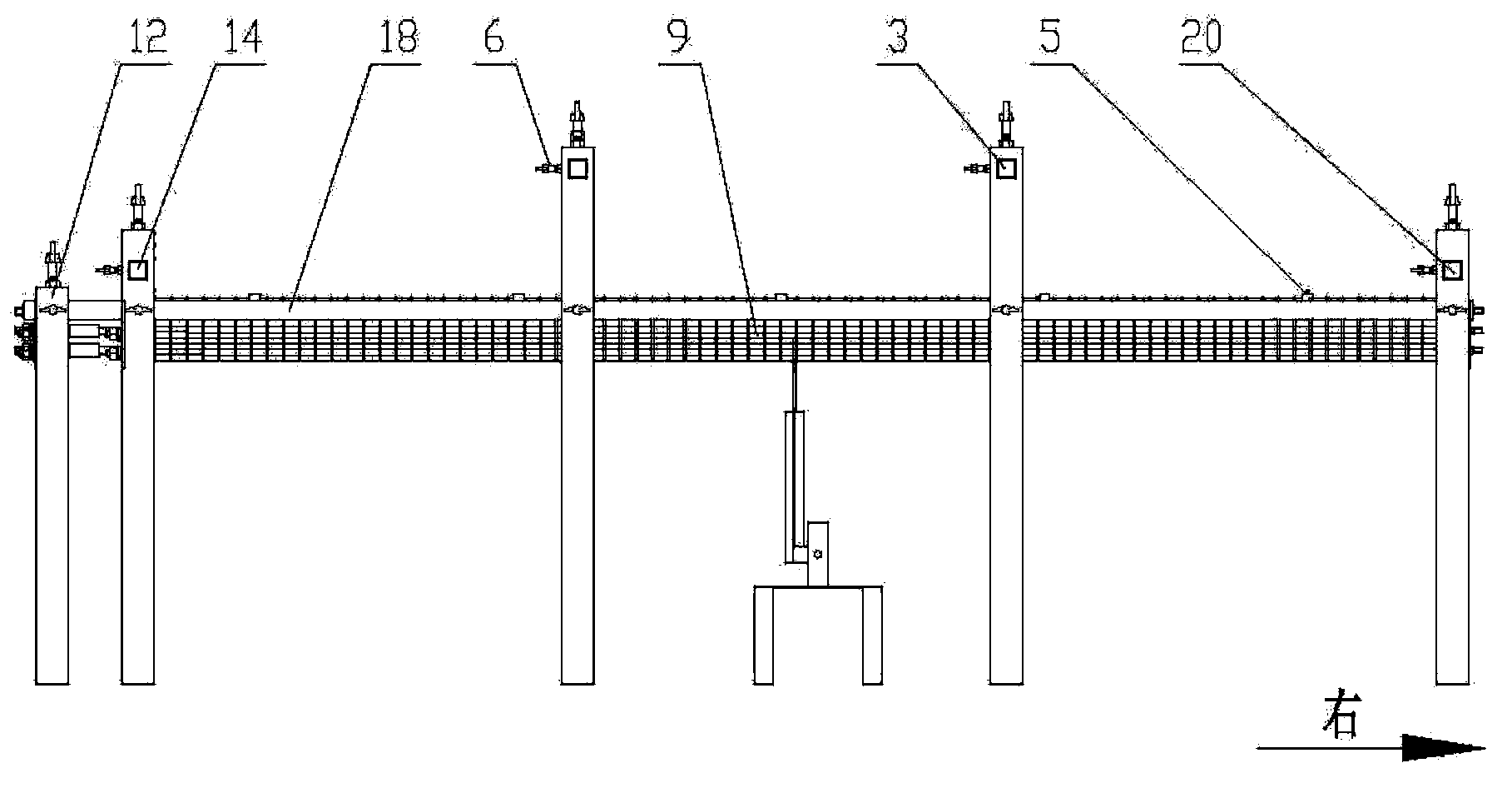 Laying hen welfare cage bottom net load test device and method thereof