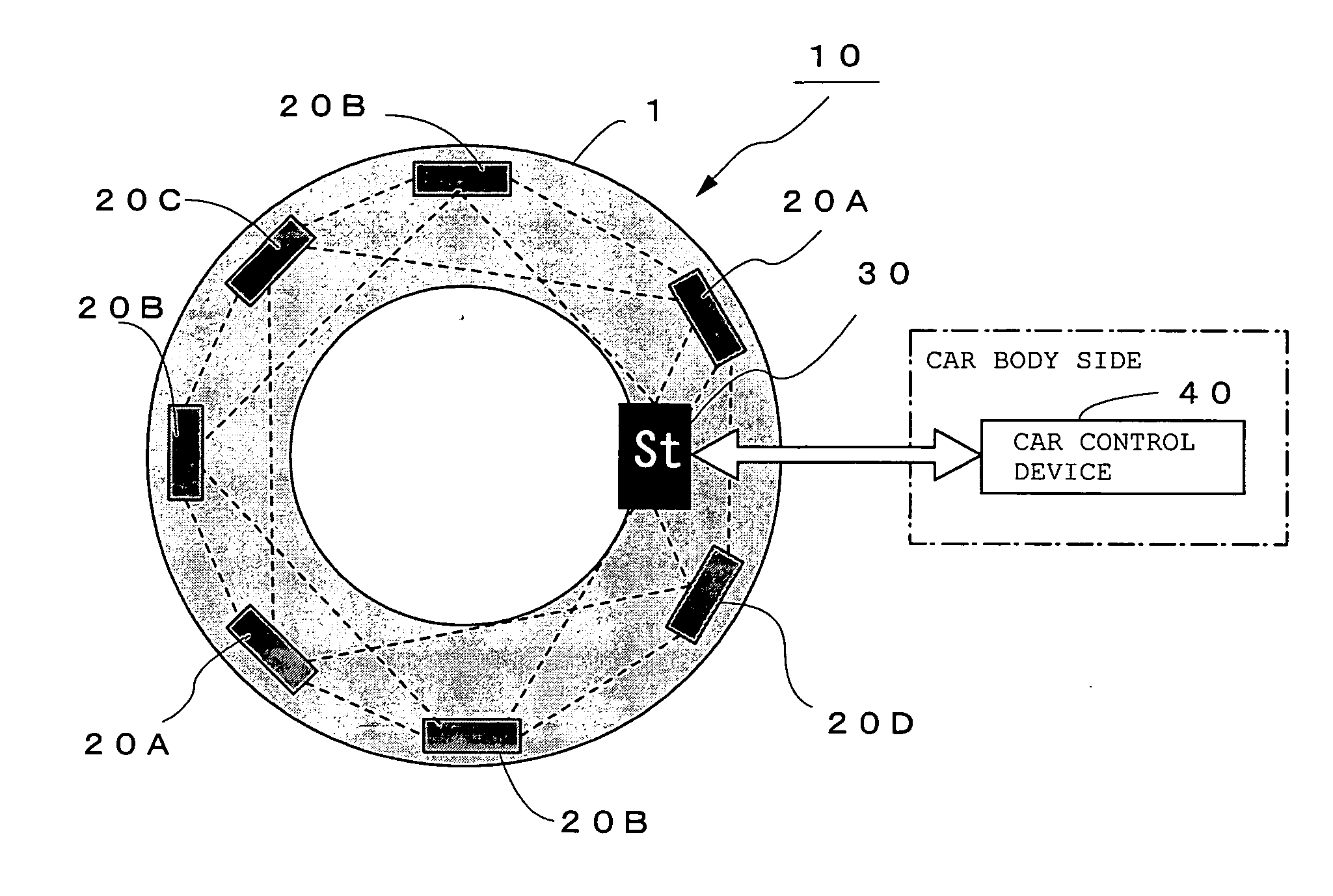 Tire sensor device and tire information transmission method